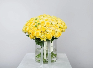 Букет лимонный шёлк