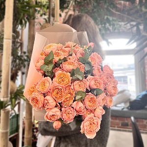 Букет персиковый поцелуй