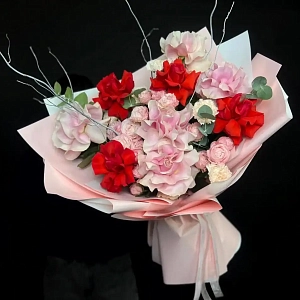 Букет пылающая нежность