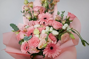 Букет пудровое облако - фото-4